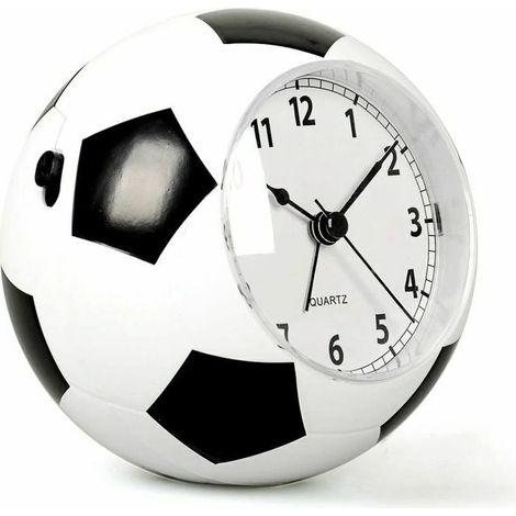 Réveil Enfant - Design Ballon De Football - Affichage Numérique - Veilleuse Intégrée - Alarme Sonore Puissante - Fonctionnement Sur Piles - 1 Pièce