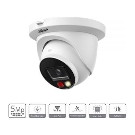 DAHUA - Dome full color ottica fissa 4 mpx -IPC-HDW2549TM-S-IL