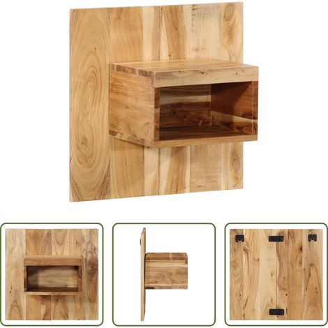 Akazienholz Nachttisch -  Nachttisch 50x27x50 cm Massivholz Akazie (1/5)