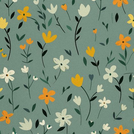 Tela decorativa Oxford para exteriores - Motivo primaveral I DX7478 (1/5)