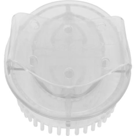 Brosse de massage ronde transparente pour huiles essentielles, drainage lymphatique et relaxation, outil de détoxification corporelle (1/5)