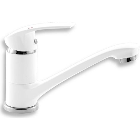 Novaservis Metalia 57 - Miscelatore da lavello, bianco/cromo 57096,1