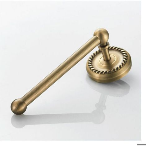 Porte-Papier Toilette - - Laiton Antique - Fixation Murale - 20 cm - Bronze (1/4)