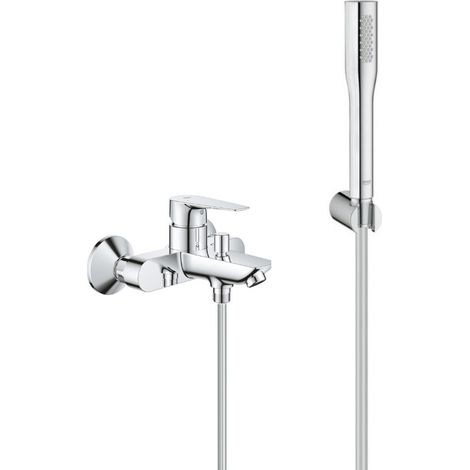 Grohe Euphoria Cosmopolitan, Stick 1-Jet-Brauseset + Einhebel-Wannen-/Duschmischer, Chrom (23914001-Euphoria)
