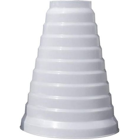 Réducteur PVC 80/200mm pour systèmes de ventilation Résistant aux intempéries Installation facile Ventilation silencieuse et efficace (1/5)