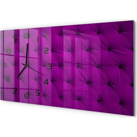 Horloge Murale Style Loft 60x30 cm Verre Trempé Décoration Murale Mur de velours (1/5)