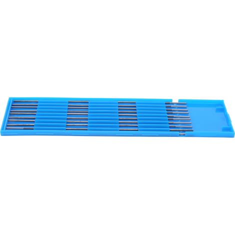 10 Électrodes de tungstène WC20, aiguilles d'arc pour soudage fin inox gris, lot de 10 pièces (1/5)