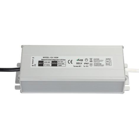 100W Waterproof Switching Power Supply IP67 LED Waterproof Power Supply AC85-265V US Standard Output 12V (1/2)