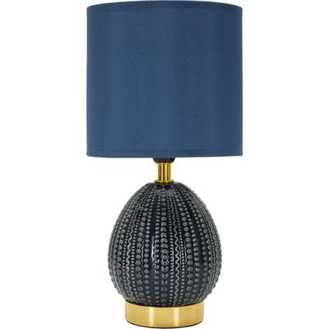 FLAVI BLAUE NACHTTISCHLAMPE CM Ø 15X30.5 (1/5)
