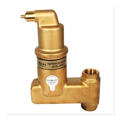 Séparateur de bulles d'air solaire Spirovent vertical ''Autoclose'' FF1