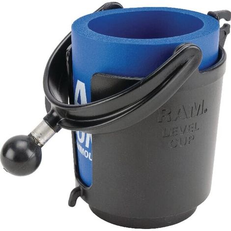Soporte portavasos Level Cup bola B/1" RAM RAMB132B