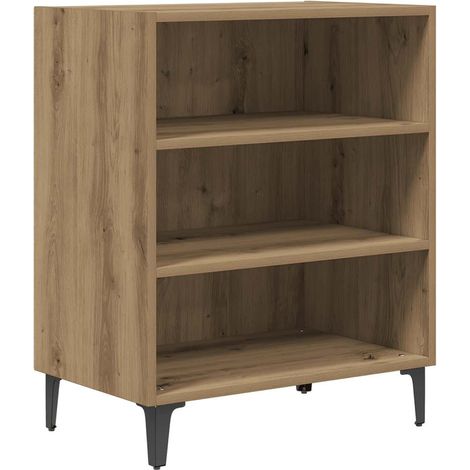 Buffet，Bahut，Meuble de Rangement chêne artisanal 57x35x70 cm bois d'ingénierie CFW43821 (1/5)