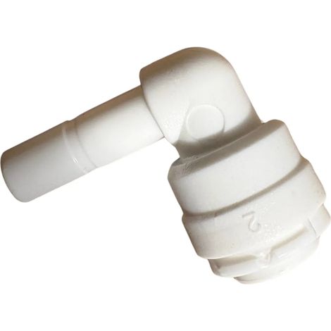 Raccord Coudé à Queue Lisse 3/8 pouces  X 3/8 pouces  Pour Osmoseur Et Purificateur D'eau (1/5)