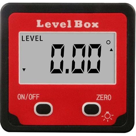Inclinomètre numérique 2 boutons Mini inclinomètre numérique rouge (1/4)