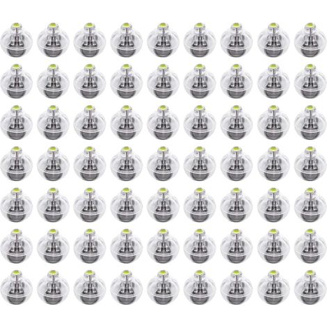FEPITO 100 Mini-LED-Ballonlichter, weiß, kabellos, für Papierlaternen, Partydekorationen, Weihnachten, Halloween (1/5)