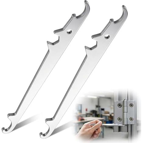 2 clés pour charnières d'angle, outil de réglage de fenêtre, clé pour charnière d'angle, clé de réglage pour charnières d'angle, clé pour charnière d'angle de fenêtre ES001 pour AUBI EB001