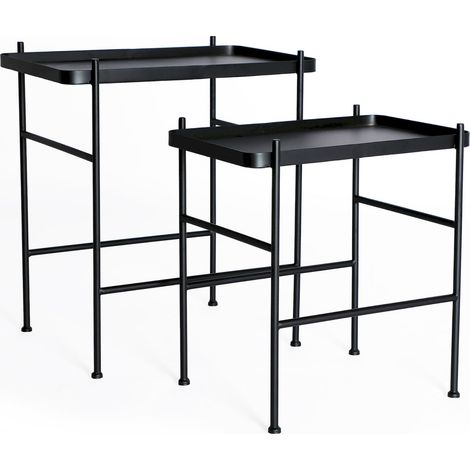 Table basse devich (lot de 2) - Noir (1/4)