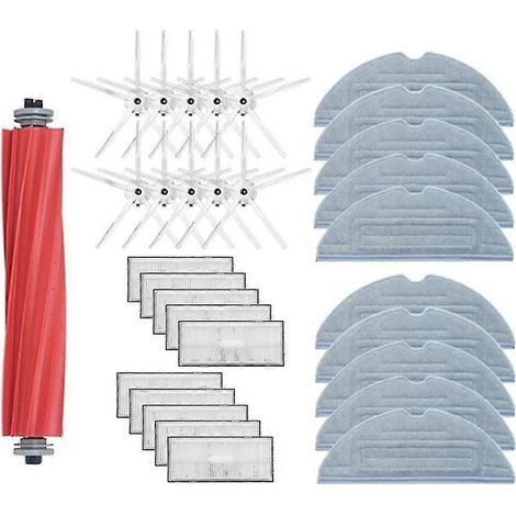 Pour Roborock S7 T7s Plus Brosse latérale principale Filtre HEPA Lingettes de nettoyage (1/5)