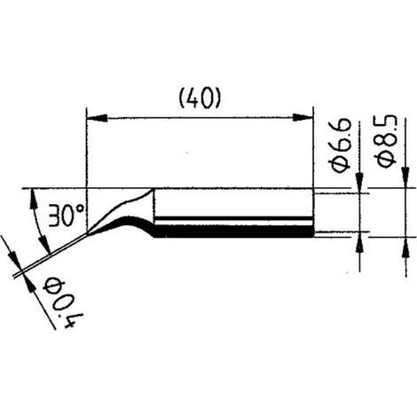 Ersa 0842ID Punta en lápiz de acero para soldadura