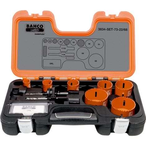 Bahco Sandflex Bimetall-Lochsägen-Satz 16 mm-92 mm - 9-tlg. (1/3)