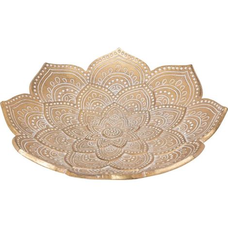 Coupelle Déco en Résine "Oasis" 29cm Doré (1/2)