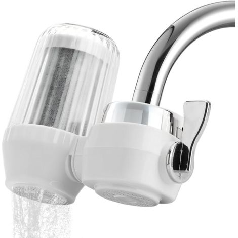 Filtre à eau pour robinet,Filtre de robinet pour la maison,réduit le chlore,le sable et les odeurs,filtre purificateur de robinet double mode (1/5)