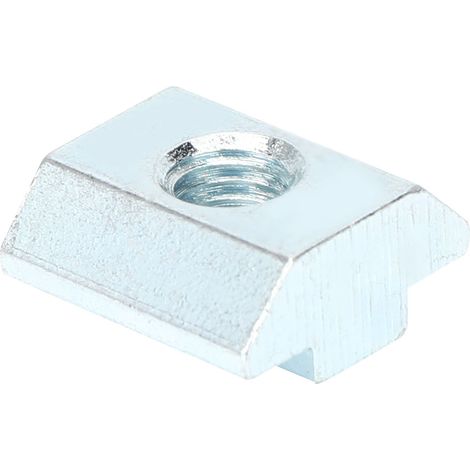 Écrous à rainure en T M8, lot de 30 pièces, série 40, acier au carbone, filetés, blocs coulissants, fixations robustes pour profilés aluminium. (1/5)