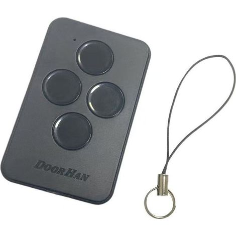 Télécommande 4 boutons pour portail coulissant, volet roulant et porte basculante – Fréquence 433,92 MHz, compatible avec systèmes motorisés – Noir yun (1/2)