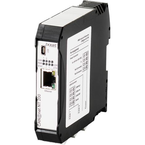 Ixxat 1.01.0332.20000 CAN@Net NT 200 CAN Umsetzer Ethernet, RJ-45, USB    24 V/DC 1 St.