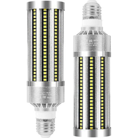 Super Bright Ampoule Led E27 35W Blanc Froid 6000K 4200LM équivalent ampoules à incandescence 300W, Ampoules Maïs Lampe Led E27 Non Dimmable Ampoules E27 LED Mais - Lot de 2 (1/5)