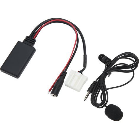 Bluetooth 5.0 Wireless Car Module, 150cm, AUX IN Adapter, Hands-Free Microphone Replacement for Mazda 2 3 5 6 (1/5)