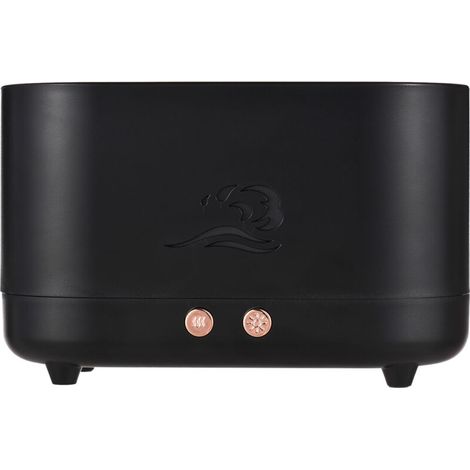 Diffuseur huiles essentielles 3-en-1 Lumière flamme réaliste 2 niveaux Humidificateur silencieux 225ml Arrêt auto Pour maison, chambre, salon, yoga Cadeau idéal (1/5)