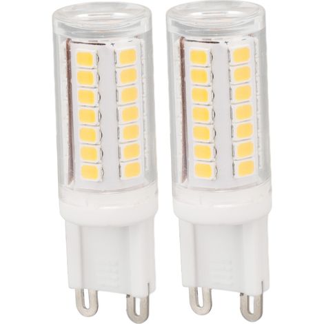 G9-Glühbirne mit Augenschutz, energiesparend, hohe Helligkeit, 3 W, 45 LEDs, für Deckenlampen, 100–120 V Wechselstrom, 2 Stück (1/5)