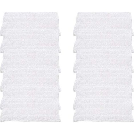 12 piezas de repuesto para Vileda Steam XXL Power Pad, XU, mopa de limpieza de microfibra de repuesto para limpiador a vapor, lavable - KZQ (1/4)