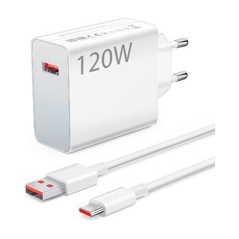 Chargeur - Xiaomi - 120W Turbo Charge - 6A - USB-C - Protection intelligente