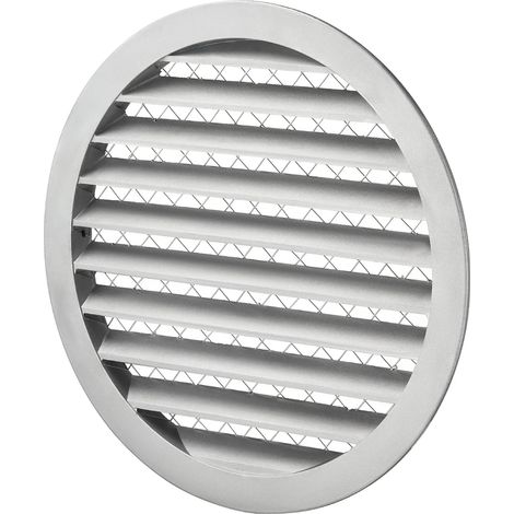 Helios FGR 125 rejilla de fachada redonda DN 125 de aluminio, 40197