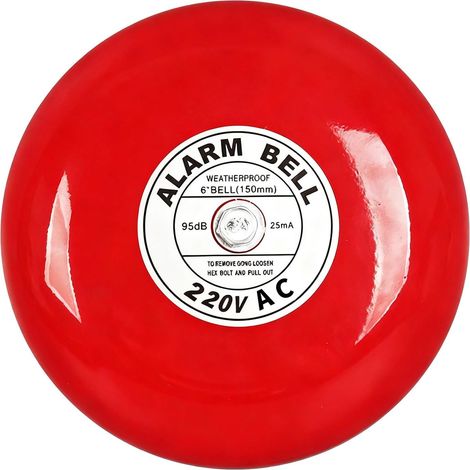 Alarme ABS robuste 95 dB résistante aux intempéries avec alimentation pour maison/usine alarme intérieure extérieure (1/5)