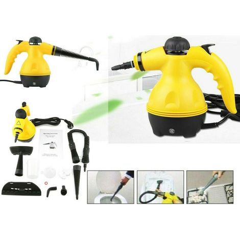 TRADE SHOP - Pulitore A Vapore Elettrico Portatile Multiuso 1000 Watt 350ml 50°c Accessori - (1/5)
