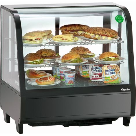 Vitrine Horizontale Réfrigérée à Poser - 100 litres Noire - DeliCool I - Bartscher