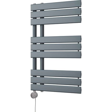 Tristan - Anthracite Electric Towel Rail H816mm x W500mm 400w Thermostatic (1/3)