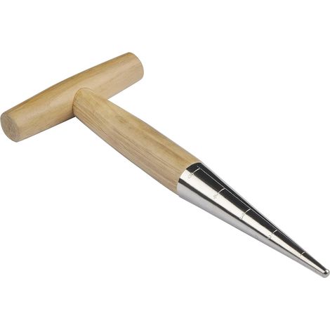 Traditional gardening tools, hand held prick, light weight, wooden handle (1/5)
