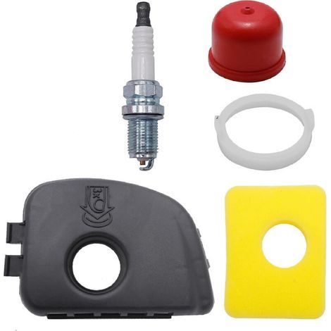 Base de filtre à air 595663, couvercle de filtre à air 595660 et filtre en mousse de rechange pour filtre à air 799579 pour tondeuse à gazon Briggs Stratton 450E 50E 550EX (1/4)
