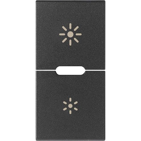 VIMAR - 19755.3 Zwei halbe Tasten 1M Dimmer grau