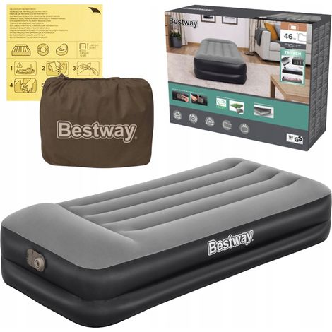 [PACZB] Bestway 67401 Weiche, aufblasbare Schlafmatratze mit integrierter Pumpe Bestway 67401 D1041 (1/5)