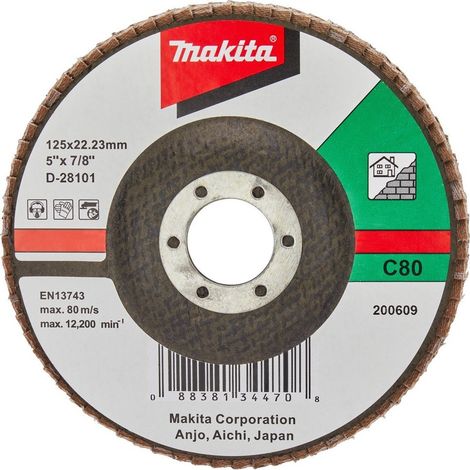 Makita Fächerschleifscheibe 125 mm, C80F (1/2)