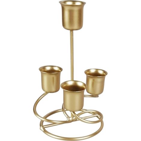 Porte-bougie en fer forgé pour bougies piliers (1/5)