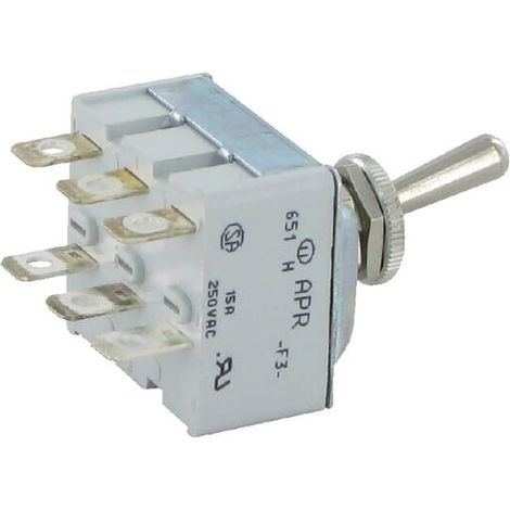 Interruptor 3 polos on-off APEM 651H2