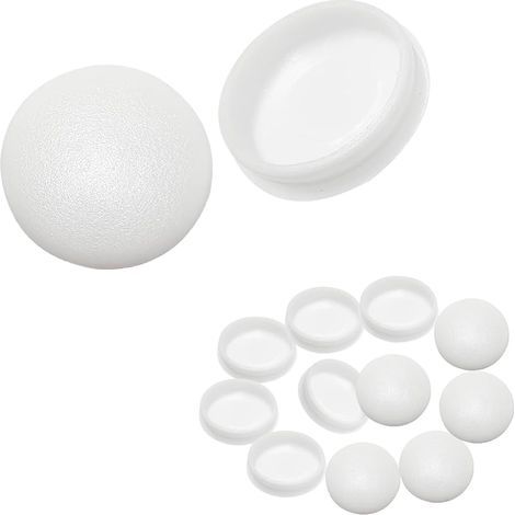 25 Pièces Caches Trou Rond, Bouchons en Plastique, Cache Trou Meuble Blanc, Cache Trou, Capuchon de Protection pour Trous de Perçage, 18MM (1/5)