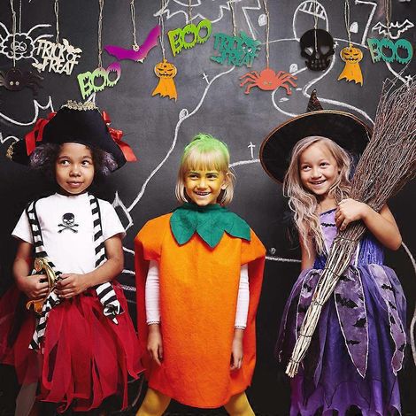 60 étiquettes à suspendre vierges en bois pour Halloween (chauve-souris, araignée, fantôme) à faire soi-même (1/4)