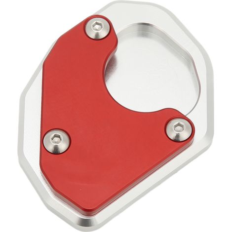 Motorrad-Seitenständer, verlängerte Aluminiumplatte, rot, kompatibel mit Trident 660 (ab 2021). (1/5)